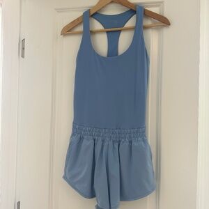 OFFLINE by Aerie Real Me Hot Stuff Romper - Light Blue